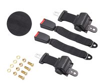 IRIGO 2 Point Universal Retractable Belts - Adjustable Lap Seat Belt for Golf Carts, Go Kart, UTV, Club Cart, Van, VR, Bus, Truck, Cars, Harness Kit (Set of 2)