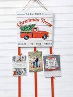 Christmas Card Holder - Red Truck