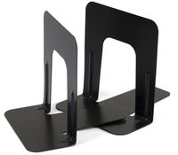 Officemate 5-Inch Standard Steel Bookend, 1 Pair, Black (93021)