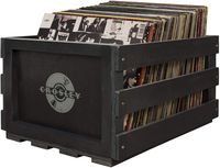 Crosley AC1004A-BK Record Storage Crate Holds up to 75 Albums, Black