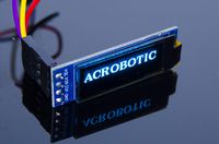 ACROBOTIC 0.91" Blue I2C 128×32 OLED LCD Display Module for Arduino, ESP8266, MSP420, STM32, 8051, Raspberry Pi LED Screen SSD1306