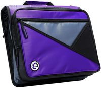 Case-it Universal 2-Inch 3-Ring Zipper Binder, Holds 13 Inch Laptop, Purple, LT-007-PUR