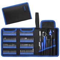 Hautton Precision Screwdriver Set, 126 in 1 Magnetic Screwdriver Kit, Multi-function Professional Repair Tool Kit with Portable Oxford Bag for Phone, Laptop, PC, Watch, Electronics, and More -Black