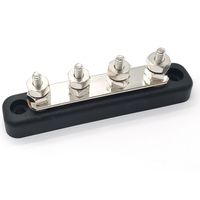 Iztor 100A Common BusBar 100 Amp, 300 Max Volt AC, 48 Max Volt DC, 10/32 Terminal Studs