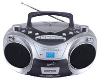 Supersonic SC-709 Portable MP3/CD Player with Cassette Recorder, AM/FM Radio & USB Input