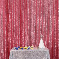 Fuchsia Pink PartyDelight Sequin Backdrop Photography and Photo Booth, 20FT x 10FT
