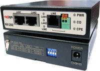 Kit - Netsys NV-202EKIT Ethernet Extender (2 Units) Over Phone or Network Cable up to 10,000 Feet, Dual LAN Ports, Metal Case, VDSL Bridge Broadband LAN Network Range Booster