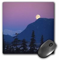 3dRose LLC 8 x 8 x 0.25 Inches Nightfall in Alaska Pattern Mouse Pad (mp_46464_1)