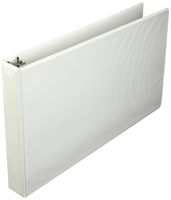 11x17 8.5x14 1-Inch Angle-D Ring White Vinyl Binder (315980)