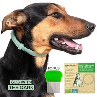MEDODOR Flea and Tick Collar for Small and Large Dogs | 8-Month Tick and Flea Control for Dogs 100% Natural Ingredients | Glow in The Dark Waterproof & Long Lasting