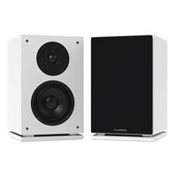 Fluance SX6WH High Definition Two-Way Bookshelf Loudspeakers - White