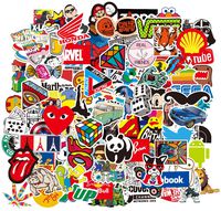 Water Bottle 100 Stickers Laptop Stickers Pack 100 Pcs Decals for Water Bottle Laptop Ipad Car Luggage Helmet