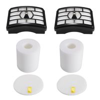 2 HEPA Filter + 2 Foam Flet Filter Kit for Shark Rotator Pro Lift-Away NV500 NV501 NV505 NV552 HEPA Filter & Foam Filter Kit, Part # XFH500 & XFF500
