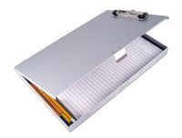 Saunders Recycled Aluminum Tuff-Writer Storage Clipboard, Letter Size, Silver, 1 Clipboard (45300)