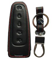 Rpkey Leather Keyless Entry Remote Control Key Fob Cover Case protector For Ford C-Max Edge Escape Expedition Explorer Flex Focus Taurus Lincoln MKS MKT MKX M3N5WY8609