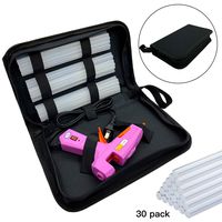 Hot Glue Gun,30W High Temp Heavy Duty Hot Melt Glue Gun Kit with 30pcs Glue Sticks(7.2'' x 0.27") for DIY Projects, Arts and Crafts, Home Quick Repairs & Sealing, Artistic Creation (Pink)