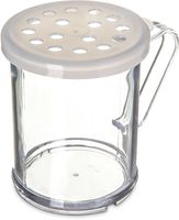 Carlisle 423030 Polycarbonate Parsley Shaker/Dredge with Lid, 1 Cup Capacity, Translucent