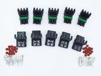 CNKF 5 Sets GM Haltech MAP 3 pin way male and female Weatherpack plug waterproof auto wire Connectors 12020829 12020827