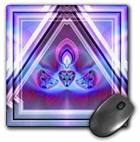 3dRose LLC Psychedellica 03 Meditation Light Chakra Harmony Peace Hippie Newage Orient India Retro Pattern Mouse Pad (mp_24843_1)