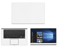 Decalrus - Protective Decal for LG Gram 14Z970 (14" Screen) Laptop White Carbon Fiber Skin Skins Decal for case Cover wrap CFlgGram_14Z970White