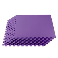 We Sell Mats Interlocking Anti-Fatigue EVA Foam Floor Mat, Purple