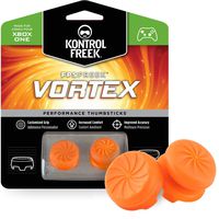 KontrolFreek FPS Freek Vortex for Xbox One Controller | Performance Thumbsticks | 1 High-Rise Convex, 1 Mid-Rise Concave | Orange