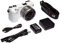 Sony Alpha a6000 Mirrorless Digital Camera with 16-50 mm Lens, 24 MP (White) (Renewed)