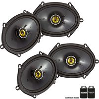 Kicker 46CSC684 - Two Pairs of CS-Series CSC68 6x8-Inch (160x200mm) Coaxial Speakers, 4-Ohm (2 Pairs)