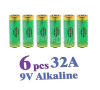 6 pcs 32A 9V Volt 6LR732 Alkaline Battery Remote Control