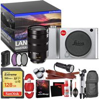 Leica TL2 Mirrorless Digital Camera (Silver) - Master Landscape Photographer Kit - Memory Card - Accessories with Leica SL 24-90mm f/2.8-4 ASPH. Lens (11176)