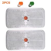 2 Packs Indicating Silica Gel Desiccant Canister Dehumidifier, 40 Gram, Orange Indicating (Orange to Dark Green) Desiccant, Reusable and Safe Moisture Absorber Bag, No Cobalt II Chloride