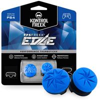 KontrolFreek FPS Freek Edge for PlayStation 4 (PS4) Controller | Performance Thumbsticks | 1 High-Rise Convex, 1 Low-Rise Convex | Blue