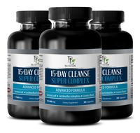 Weight Loss Appetite suppressant - 15 Days Cleanse Super Complex - Advanced Formula - 1180MG - cascara Sagrada Capsules - 3 Bottle 90 Capsules