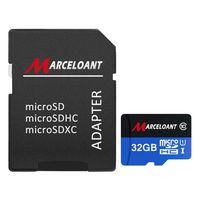 TF Card 32GB, Marceloant Micro SD Memory Cards Class 10 microSDHC UHS-I Card with Adapter, Black/Blue, Standard Packaging
