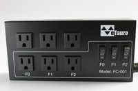 eTauro 6-Outlet Music Synchronized Power Strip (Dual Purpose Power Outlet)