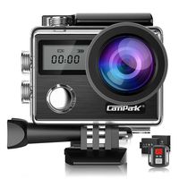 Campark X20 4K Action Camera 20MP with EIS Touch Screen Remote Control Waterproof Camera 30M 170° Adjustable View Angle 2 Batteries and Accessories Kit Compatible with GoPro