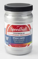 Speedball 004827 Opaque Fabric Screen Printing Ink, 32 Fl. oz, Silver