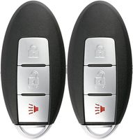 KeylessOption Keyless Entry Remote Smart Car Key Fob for Nissan Leaf, Quest, Juke, Cube, Note CWTWB1U808 (Pack of 2)