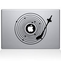 The Decal Guru 2065-MAC-13X-BLA Record Universe Decal Vinyl Sticker, 13" MacBook Pro (2016 & Newer), Black
