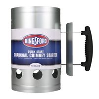 Kingsford Grilling BB0466 Deluxe BBQ Chimney Starter For Charcoal Grill, Silver