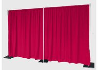 AK-Trading 8ft x 5ft Polyester Fabric Backdrop Background Drapes for Pipe and Drape - Fuchsia