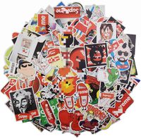 KONLOY 102 Pcs Sticker Decals - Supreme Laptop Vinyl Stickers car Sticker for Snowboard Motorcycle Bicycle Phone Mac Computer DIY Keyboard Car Window Bumper Wall Luggage Decal Graffiti Patches