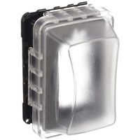 Taymac MM510C Single-Gang Horizontal/Vertical Weatherproof Receptacle Cover, 3.75 Inches Deep, Clear