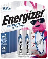 Energizer AA Lithium Batteries, World's Longest Lasting Double A Battery, Ultimate Lithium (2 Battery Count) - Packaging May Vary