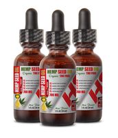 Inflammation Supplements for Women - Hemp Seed Organic Oil 780 Mg - Hemp Oil for Stress and Anxiety - 3 Bottles 3 FL OZ (90 ML)