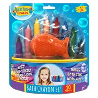 Peachy Keen Crafts Set of 8 Washable Bathtub Crayons | Draw & Write in Tub | Non-Toxic Crayons for Toddler Bathtime