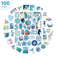 VSCO Stickers for Hydro Flask, Big(2-3.5inch) 100Pcs Waterproof Stickers for Water Bottles Laptop Hydroflasks, Trendy Aesthetic Cool Sticker Pack for Teens Kids Adults (100% Vinyl)