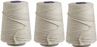 Regency Natural Cooking Twine 1/2 Cone 100% Cotton 500ft, 3 Pack