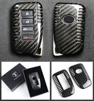 Luxury Carbon Fiber Protective Hard Key Case Cover for Lexus Keyless Entry Smart Fob - 2013 + Model