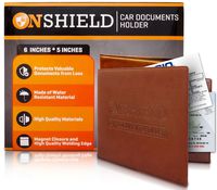 Car Registration and Insurance Card Holder with Magnetic Closure - Water-Resistant - Car Accessories for Any Type of Vehicle - Insurance Card Holder - Important Document Organizer